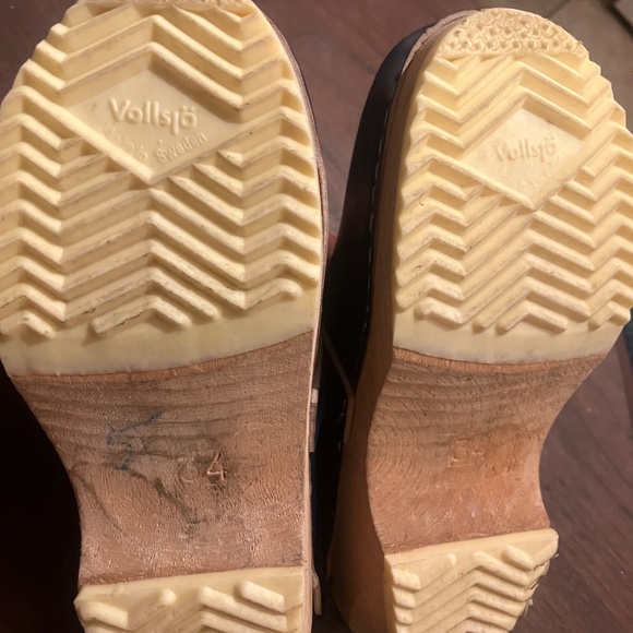Perssons original Vollsjö wooden clogs made in Sweden folk art handpainted 34 - Picture 2 of 5